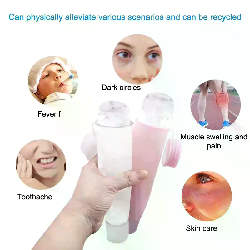 Face Ice Roller Puffiness - Rodillo facial de silicona con forma