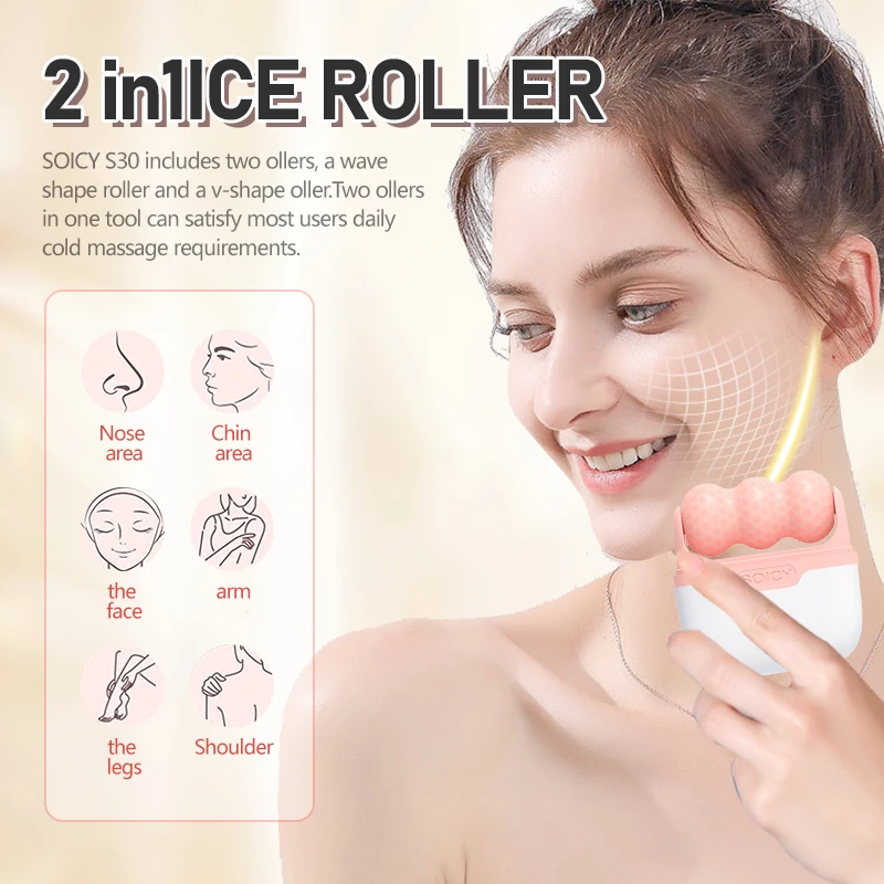 Rodillo de Hielo 2 en 1 Beiyak - Face Ice Roller Puffiness reseña y precio
