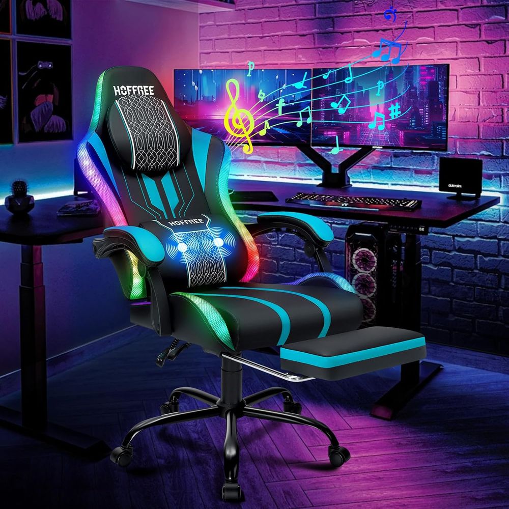 Silla Gamer con Luces LED, Alt - Massage reseña y precio