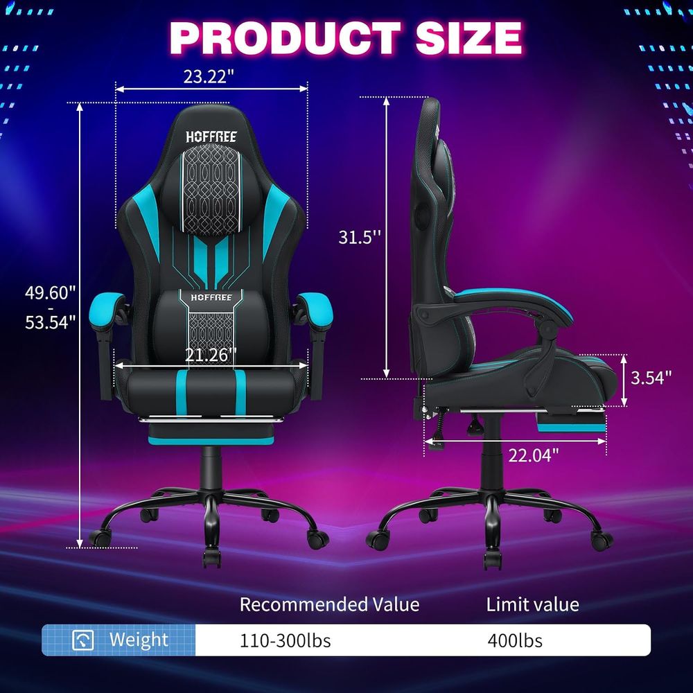 Silla Gamer con Luces LED, Alt - Massage reseña y precio