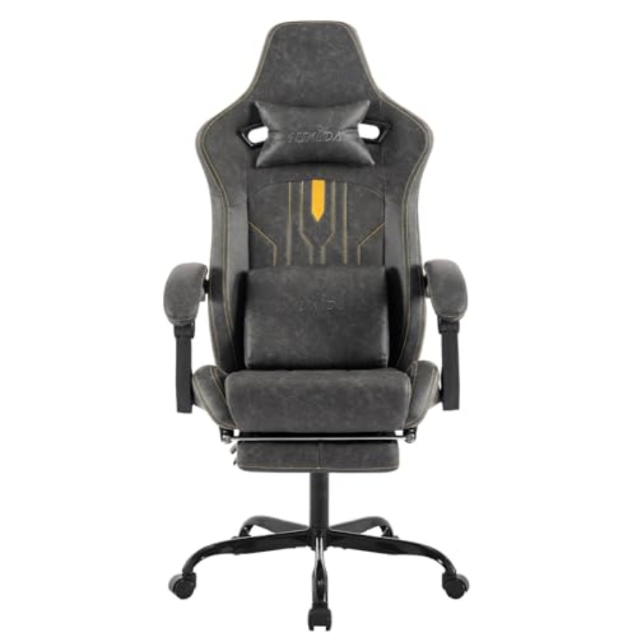 Silla de juego con reposapiés, - Massage reseña y precio