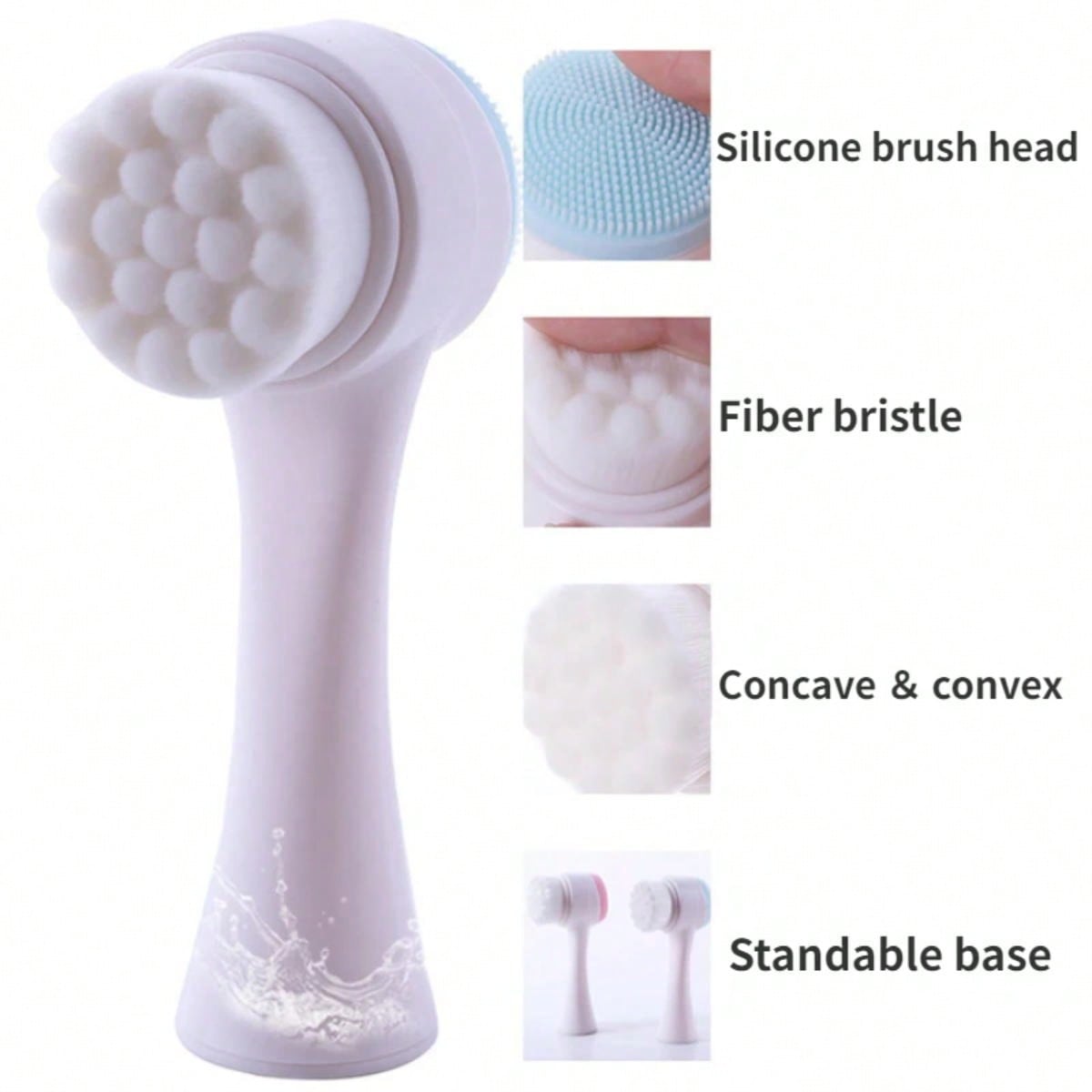 Limpiador Facial de doble cara - Silicone Face Scrubber Electric reseña y precio